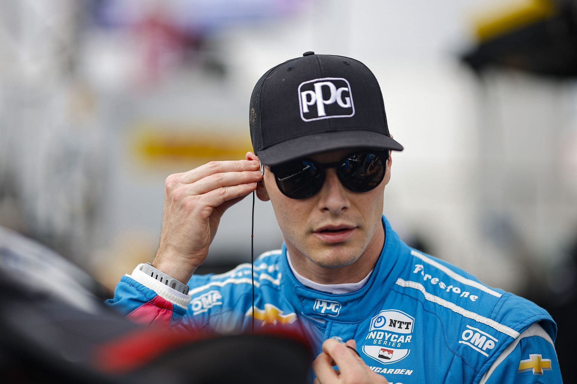 Josef Newgarden at the IndyCar Bommarito Automotive Group 500 - Source: Getty